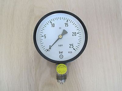 HG Manometer 0-25 bar 100 mm 1 2 Zoll Druckmesser Pumpenkost S16/213