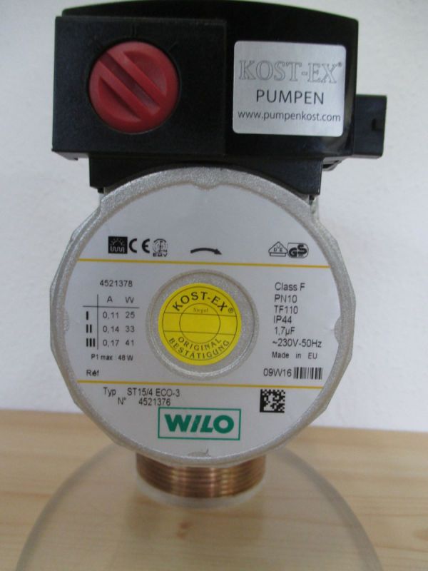 Wilo Pumpe ST15/4 ECO - 3 1x230 V Solarpumpe Solar KOST - EX P15/175