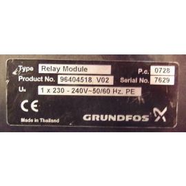 Grundfos Relay Module Modul Klemmbrett Klemmkasten 1x 230 V UPS UPSD 200 S11/117