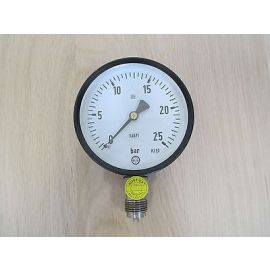 HG Manometer 0 - 25 bar 100 mm 1 / 2 Zoll Druckmesser Pumpenkost S16/213