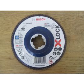 Bosch XLOCK Fächerschleifscheibe X571 K 60 für Metall DN 125 K18/529