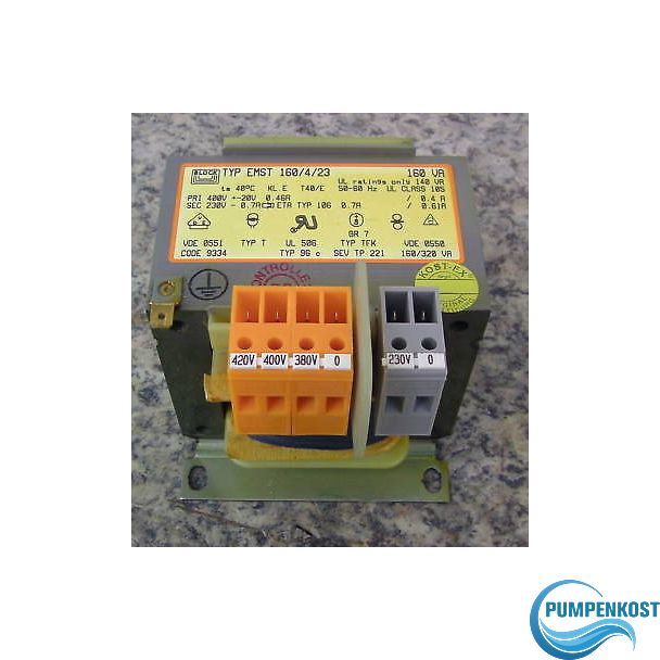 Transformator Trafo Block 380 400 420 V sek 230 V 160 VA  T10/182