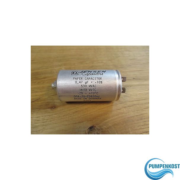 Kondensator für Grundfos CU2 Jensen Capacitors 0,47 Mikrofarad 530 WVAC P13/1334