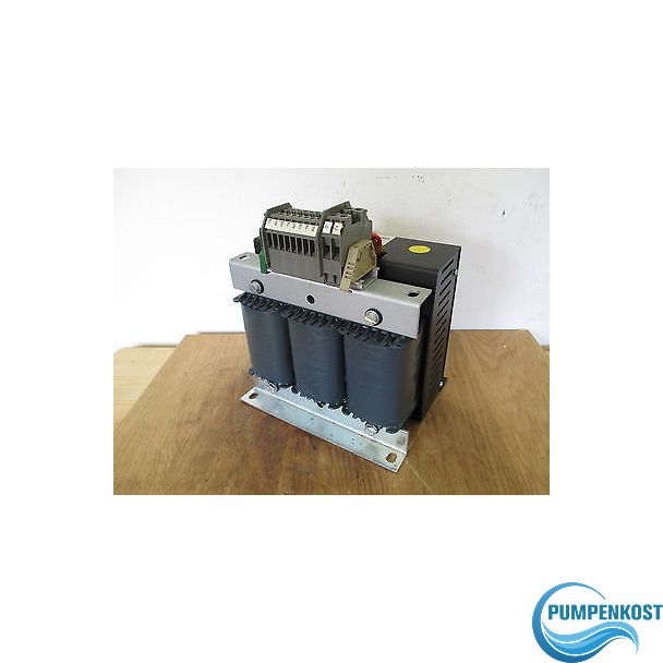 Transformator  DCV 0,4  Trafo  pri.400V +/- 5%  sek.24V DC  15A  380 VA  T9/883