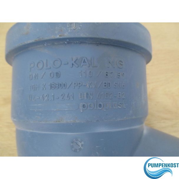 Polo-KAL NG Bogen PKB 110/67° Grad HT schalldämmend Hausabwassersystem K17/637