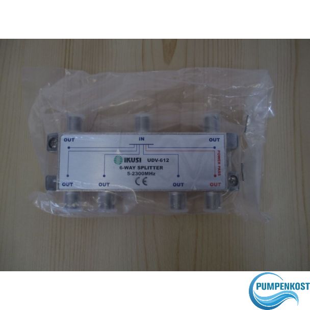 Ikusi Splitter UDV 612 6 Way Splitter 5 - 2300 MHz K18/37