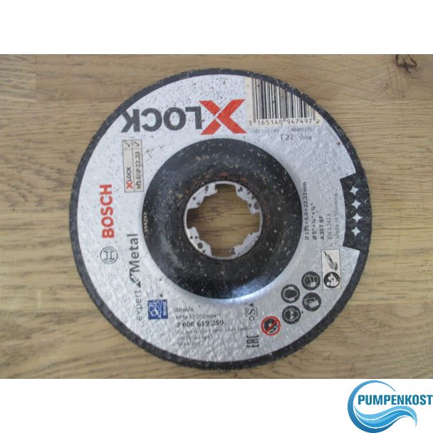 Bosch Trennscheibe DN 125 x 6 x 22, 23 mm XLock Metall 2608619259 K18/526