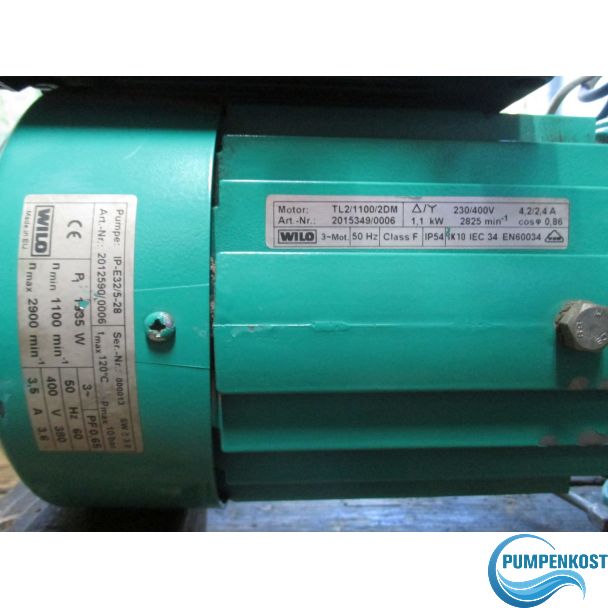 Wilo IP-E 32/5-28 Pumpenmotor 1,1 kW 3x400 V ohne Elektronik P14/1044