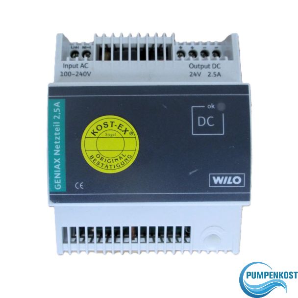 Wilo GENIAX Netzteil 2,5 A Nr. 2098647 In 100-240V Out 24V DC S15/250