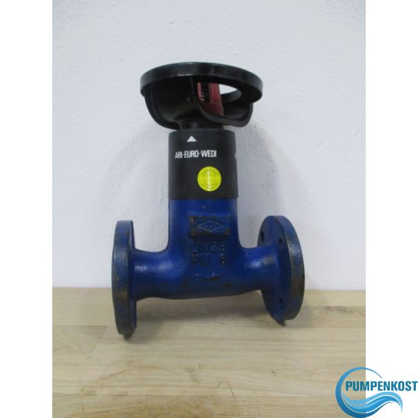 Ari Euro Wedi DN 25 PN 6 GG25 Absperrhahn Asperrventil Pumpenkost S16/369 