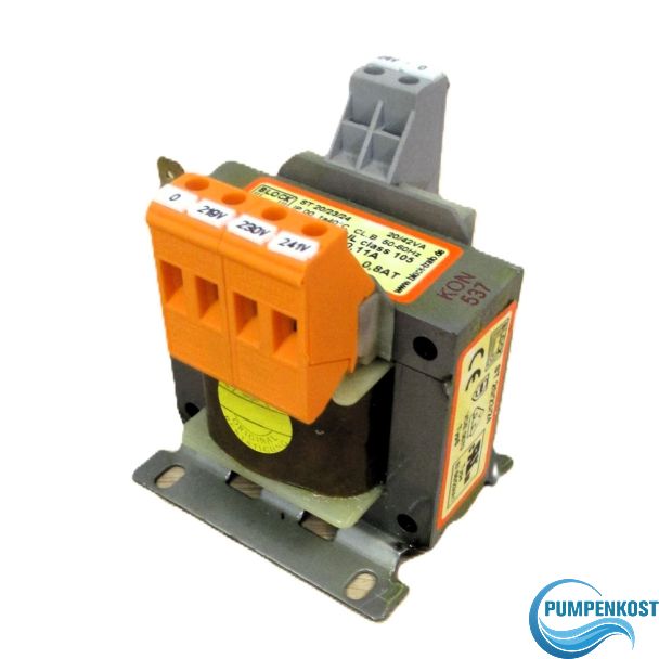 Block ST 20/23/24 Trafo  pri 230V 241V 219V sek 24V 0,83A 20/42VA  AC T9/702