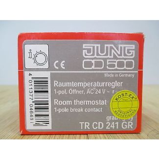 Temperaturregler Jung TR CD 241 GR Raumtermperaturregler AC 24 V grau CD 500 P15/404