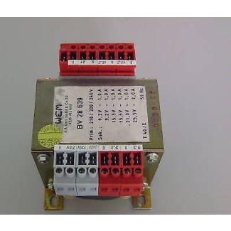 Trafo WEM  BV 28 639pri 210 V 220 V 240 V sec 9,2 V - 25,5 V Bestnr.:T10/107