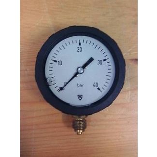 Druckmanometer RKG 63-1  40 bar Anschluss 1/4 Zoll Zeigerflüssigkeitsdämpfung S10/118