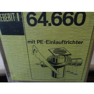 Geberit 64.660 Bodenablauf mit PE Einlauftrichter K17/1019