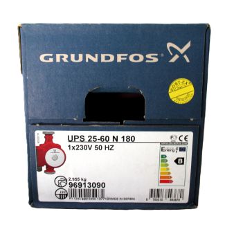 Grundfos UPS 25-60 N 180 Zirkulationspumpe Brauchwasser  P15/3