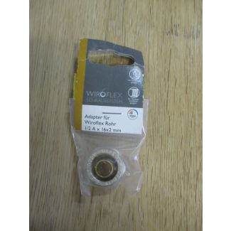 Wiroflex Rohr Adapter für Heizung 1/2 A x 16 x 2 mm DVGW Nr. 260459 S13/516