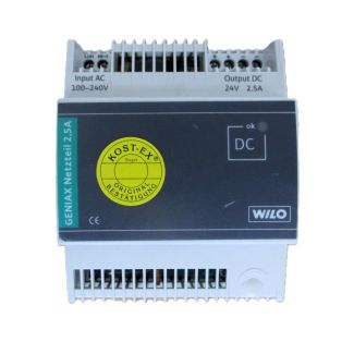 Wilo GENIAX Netzteil 2,5 A Nr. 2098647 In 100-240V Out 24V DC S15/250